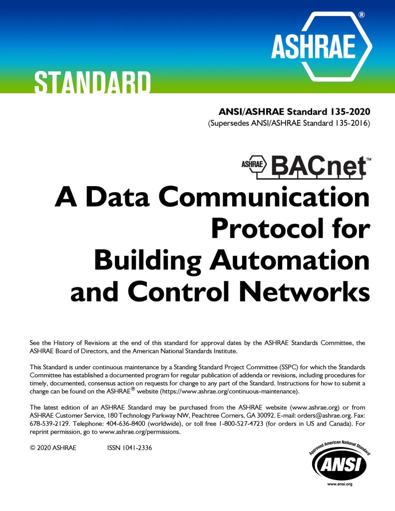 The BACnet Standard by ASHRAE